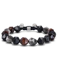 AWNL - Tricolor Beaded Macrame Bracelet - Lyst