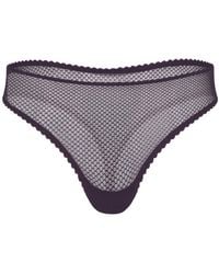 Daily Underwear - String Panties Plum - Lyst