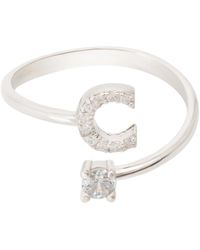 LÁTELITA London - Initial Ring C - Lyst