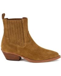 Keith Scarrott Shoes - Neutrals Musci Tan Suede Ankle Boot - Lyst