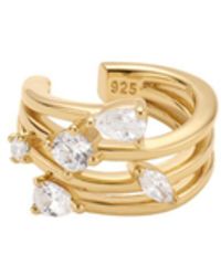 Vanhi - Vale Crystal Ear Cuff - Lyst