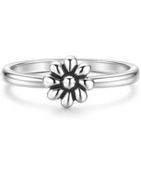 Unaloe - Adjustable Ring With Flower - Lyst