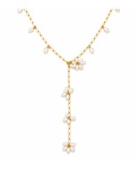 Lalinde - Pearl Cascade Necklace - Lyst