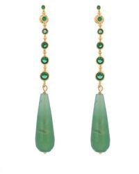 Ebru Jewelry - Mystic Energy Jade Teardrop Earrings - Lyst