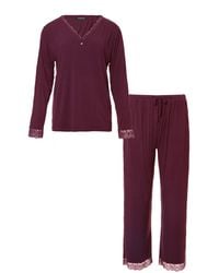 Pretty You London - Bamboo Lace Pyjama Set - Lyst