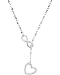 Kylie Harper - Sterling Infinity Heart Y Necklace - Lyst
