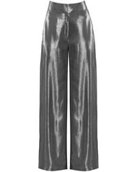 Vestiaire d'un Oiseau Libre - Metallic High-Waisted Trousers - Lyst