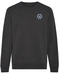 INGMARSON - Blue Eyed Flower Upcycled Appliqué Sweatshirt - Lyst