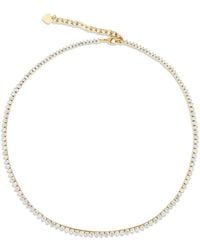 SHYMI - Graduated Three Prong Tennis Necklace - Lyst