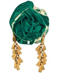 Julia Clancey - Kelly Brocade & Velour Chacha Reversible Turban - Lyst