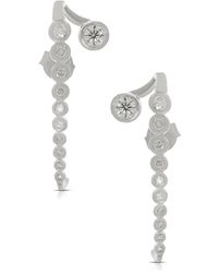 Artisan - Diamond Ear Climber Earrings - Lyst