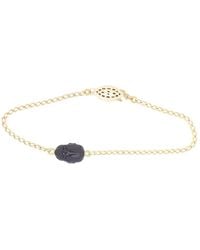 SALOME - Noir Scarab Bracelet - Lyst
