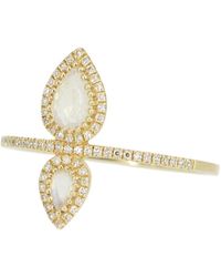 KAMARIA - Tranquility Ring With Moonstone & Diamonds - Lyst