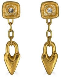 Loni Paul Jewelry - Delicate Heart Earrings - Lyst