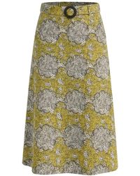 IN OUR NAME - Kipipiri Printed Midi Skirt With Beaded Buckle - Lyst