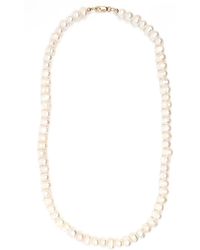 Shar Oke - White Freshwater Pearl Beaded Necklace - Lyst