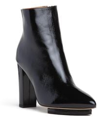 Beautiisoles by Robyn Shreiber Made in Italy - Tessa Patent Leather Platform Ankle Bootie For Work Valentine Evening - Lyst