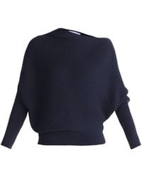 Paisie - Draped Knitted Wool Blend Jumper - Lyst