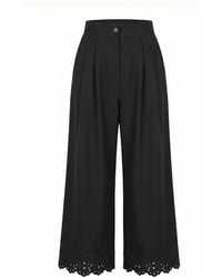 Nooki Design - Sirena Embroidered Cutwork Trouser - Lyst