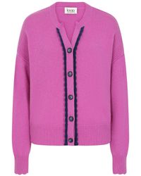 Loop Cashmere - Shell Edge Cardigan - Lyst