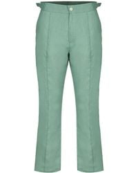 DAVID WEJ - Hugo Linen Trouser With Side Adjuster - Lyst