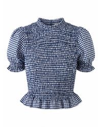 Mind Traveler - Gingham Smocked Lea Crop Top - Lyst