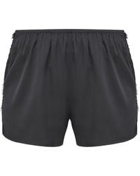 Avenue 8 - Lace Detailed Mini Shorts - Lyst
