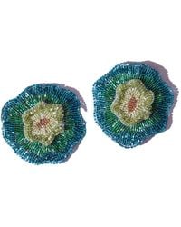 Simitri - Kiwi Bloom Earrings - Lyst