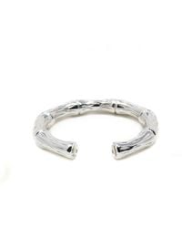 NASI SILVER - Bamboo Stacking Ring- Topaz - Lyst