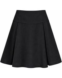 Conquista - High-Waist A-Line Skirt With Structured Pleats - Lyst