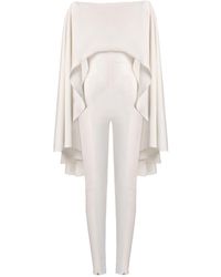 Lily Phellera - Oleon Cape Jumpsuit - Lyst