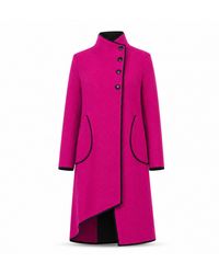 Nikka Place - Boiled Wool Buttoned Cardigan With Big Pockets - Lyst