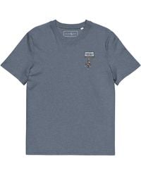 Anchor and Crew - Heather Cassette Monkey Organic Cotton Embroidered T-Shirt - Lyst