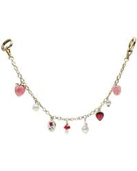 Farra - Fruit With Baroque Pearls Bag Chain Charm - Lyst