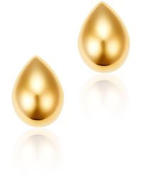 Visconti - Stella Sculpted Plated Sterling Drop Earrings - Lyst