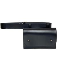 Haute Cuir - Leather Envelope Belt Bag - Lyst