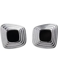 Miss Cecilia - Frame Noir Studs - Lyst