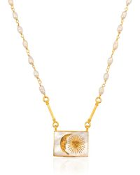 Ece London - The Moon And The Sun Necklace - Lyst