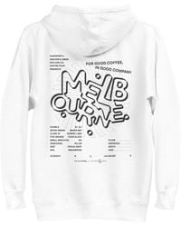Anchor and Crew - Gustatory Melbourne Coffee Scene Cotton Blend Embroidered Hoodie - Lyst