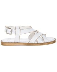 Rag & Co - Kapaka Real Leather Flat Gladiator Sandals - Lyst
