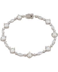 LÁTELITA London - Charlize Tennis Bracelet Moissanite Silver - Lyst