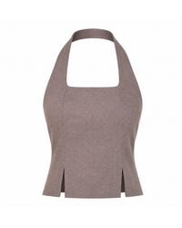 Lumina Eligma - The Halterline Linen Blouse - Lyst