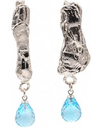 De Roms - The Aurora Molten Topaz Drop Earrings - Lyst