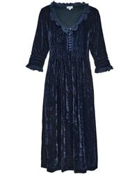 At Last - Silk Velvet Karen Dress - Lyst