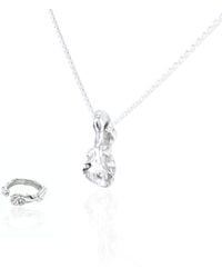 Bio-Trimmings - Onnes Cubic Zirconia Necklace & Ring Set - Lyst