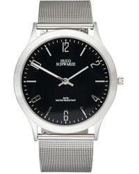 Bermuda Watch Company - Hugo Schwarze Theodore Silver Grey & Black Slim Interchangeable Mens Watch - Lyst