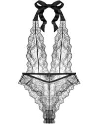 Journelle - Anais Bodysuit Noir - Lyst