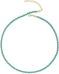 Spero London - Handmade Rope Braided Sterling Beaded Chain Necklace - Lyst