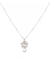Agora Jewellery - Bavella Mini Round Pearl Necklace - Lyst