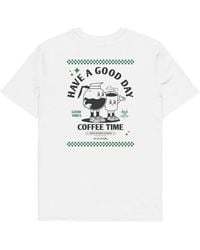 Anchor and Crew - Gustatory Have A Good Day Organic Cotton Embroidered T-Shirt - Lyst
